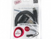 Malux cabel USB to COM 1.5m converter փոխակերպիչ լար RS 232