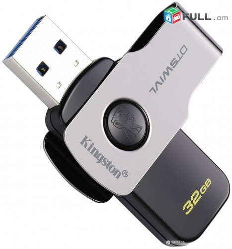 Original fleshka Kingston DataTraveler 32gb Usb 3.0 (vakuum tupov) + ARAQUM
