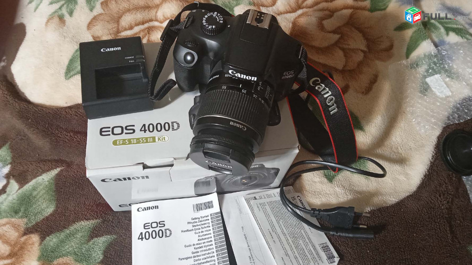 Canon EOS 4000D Digital SLR Kit with EF-S 18-55mm f/3.5-5.6 Image Stabilization Lens 