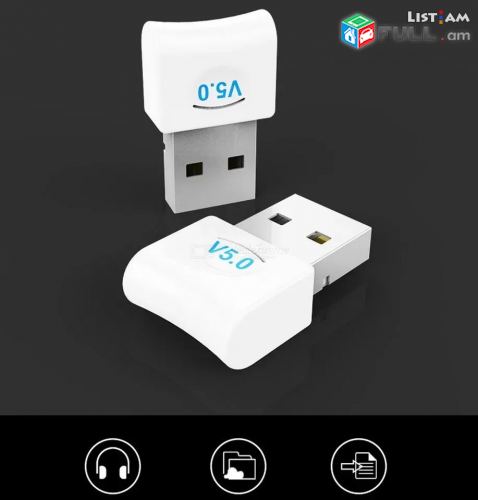 Bluetooth V5.0 USB ադապտեր, անլար WiFi աուդիո ստացող հաղորդիչ adapter Wi-Fi 