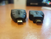 Micro Hdmi to Hdmi perexadnik Socket Adaptor (mama papa) պերեխադնիկ TV PC