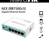 MikroTik RB750Gr3 Routerboard hEX series ցանցային պրոֆեսիոնալ գիգաբիթ Switch 5 port свитч порт