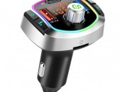 BC63 FM Transmitter Bluetooth 5.0 MP3 Player USB Car Charger Ավտոմեքենայի Լիցքավորիչ Մալուխ Зарядное устройство