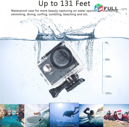 Action Camera 4K 60fps 20MP WiFi Ultra HD Waterproof Video Kamera GoPro Go Pro
