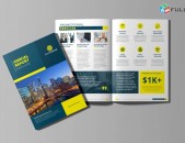 Flyer bukletneri vizitkaneri ayceqarteri dizayn