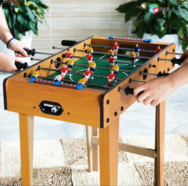 Նոր Փայտից Սեղանի Ֆուտբոլ 69 սմ երկարություն Table Football Soccer Game Toy