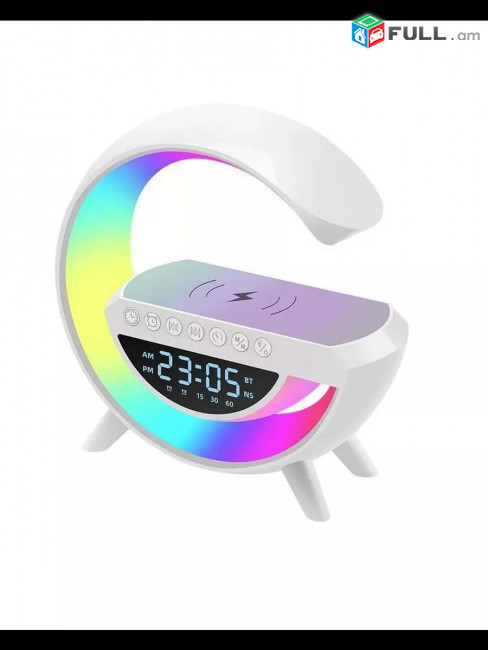 Նոր RGB 6/1 ում Բազմաֆունկցիոնալ Նաչնիկ + Անլար Լիցքավորիչ + Անլար Դինամիկ + Լեդ Ժամ + Զարթուցիչ + Ռադիո