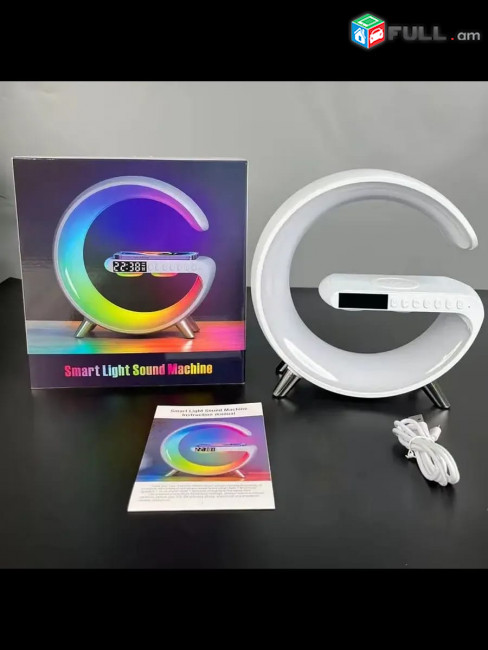 Նոր RGB 6/1 ում Բազմաֆունկցիոնալ Նաչնիկ + Անլար Լիցքավորիչ + Անլար Դինամիկ + Լեդ Ժամ + Զարթուցիչ + Ռադիո