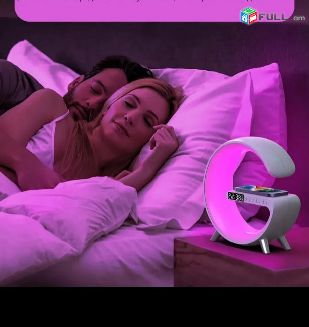 Նոր RGB 6/1 ում Բազմաֆունկցիոնալ Նաչնիկ + Անլար Լիցքավորիչ + Անլար Դինամիկ + Լեդ Ժամ + Զարթուցիչ + Ռադիո