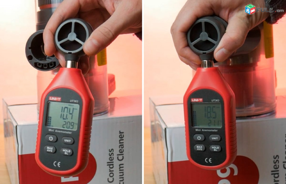 Օդի/ Քամու արագությունը չափող սարք Цифровой анемомер измеритель скорость ветра спидометр ветер