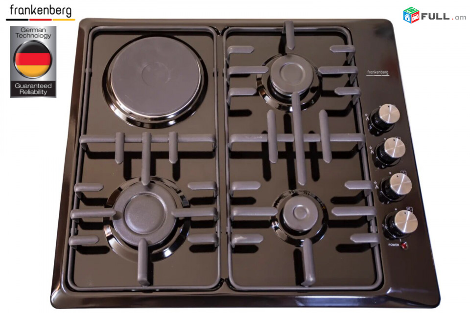 Frankenberg FRG5055BL -ներկառուցվող գազօջախ, nerkarucvox gazojax, գազօջախ. Gazojax