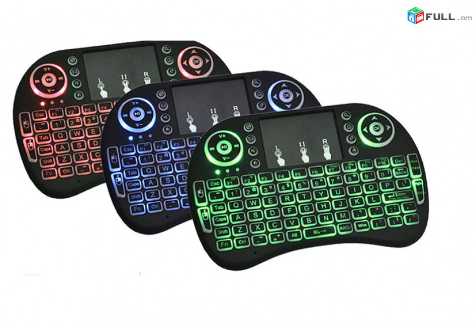 2.4G Wireless Backlight i8 mini keyboard with Touchpad for Android TV Box