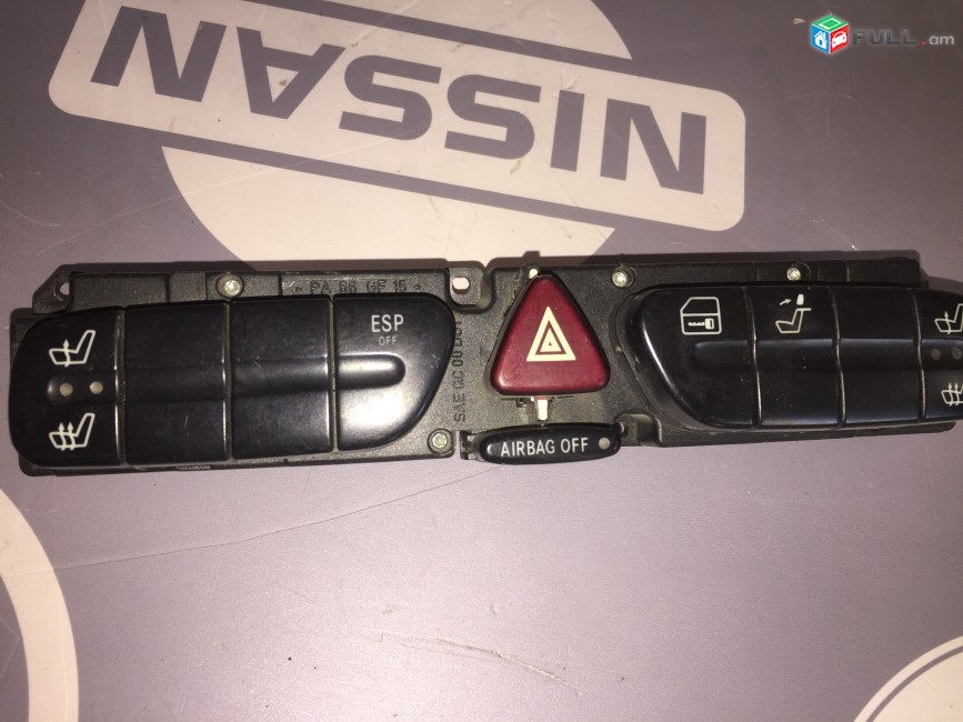 Knopka saloni avarionni KNOPKI BLOK Mercedes-Benz C180 W203 2038208110 203 820 81 10 3306.090101