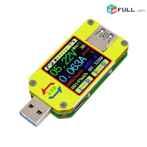 RD UM34C Для APP USB 3,0 Тип-C DC Вольтметр Tester Տեստեր