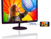 27" monitor PHILIPS 277E6LDAD fhd /VGA/MHL-HDMI/ DVI/1мс/170 (H) /160 (V) /6W speaker նոր, երաշխիքով