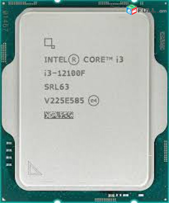 1700 socket Processor Core i3-12100F Նոր, երաշխիքով