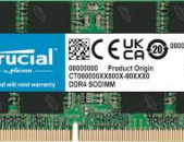 Notebook RAM Memory 8GB DDR4 CRUCIAL 8gb 3200MHz DDR4 SO-DIMM laptop memory Նոր, երաշխիքով