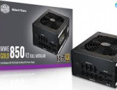 Շատ բարձր որակ Power supply 850w Cooler master 80 + GOLD 4 * 8 Pin VGA, 12 * SATA, 2 * 8PIN CPU, 4 * MOLEX Նոր