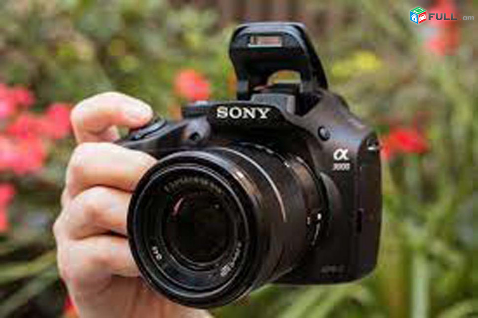 Sony Alpha a3000 ILCE-3000K 20.1 MP Mirrorless Digital Camera - Black - 18-55mm OSS Lens.