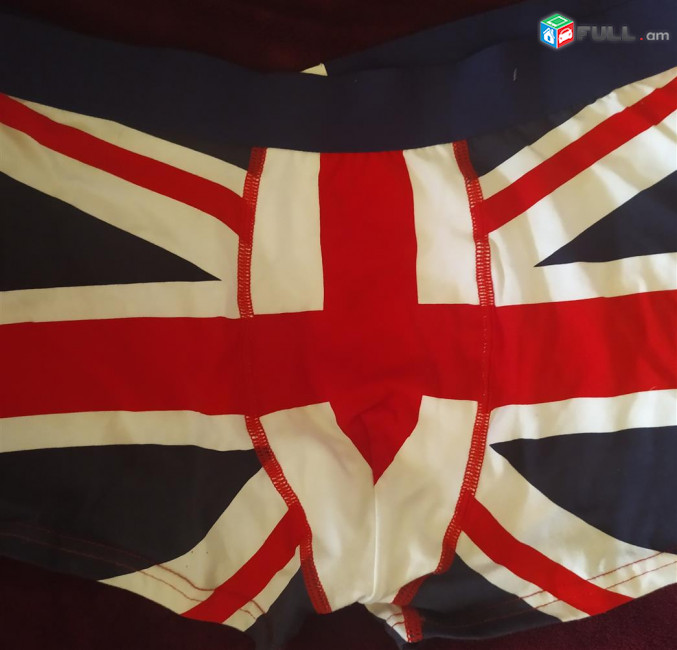 Տղամարդու վարտիք UK դրոշի պատկերով