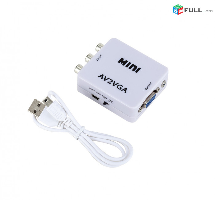 Video Converter AV2VGA վիդեո փոխարկիչ AV դեպի VGA վիդեո փոխարկիչ адаптер