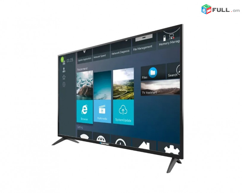 49" 4K SMART Blaupunkt 123sm UHD Ultra HD գրեթե չօգտագործված LED հեռուստացույց DVB-T2 սմարթ