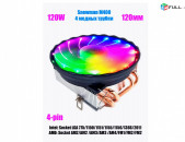 Snowman M400 CPU Cooler RGB Кулер процессора Вентилятор հովհար 4 pin PWM 120w 64CFM