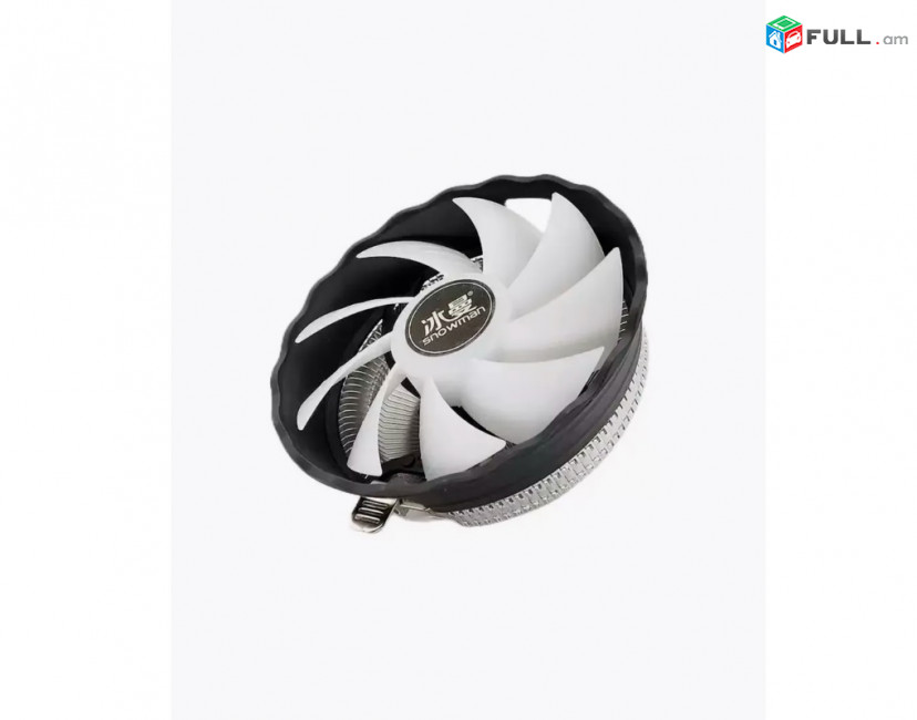 Snowman M120-RGB CPU Cooler Кулер процессора Вентилятор հովհար 3 pin PWM 80w 45CFM