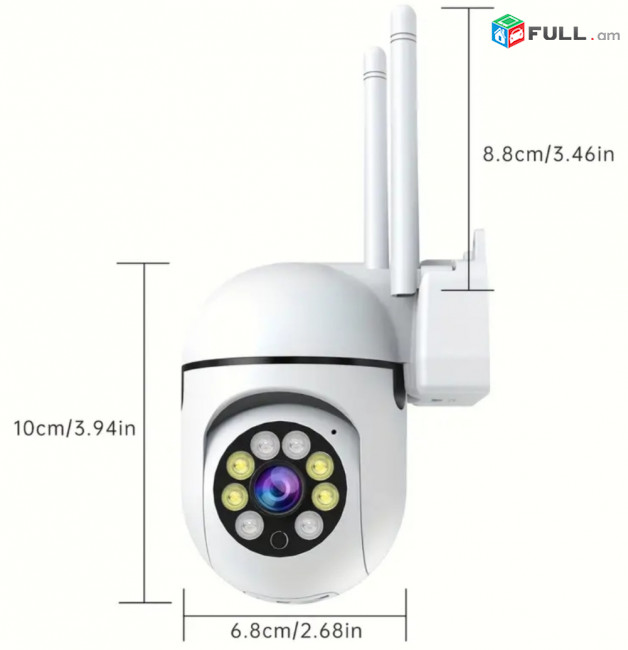 Դրսի և ներսի IP 360 Տեսախցիկ WIFI / լիկվիդացիոն գներ