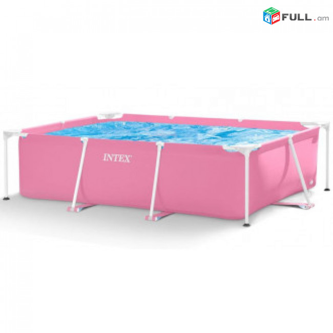 Շրջանակային լողավազան Intex Pink Metal Frame 220x150x60սմ, 1662լ